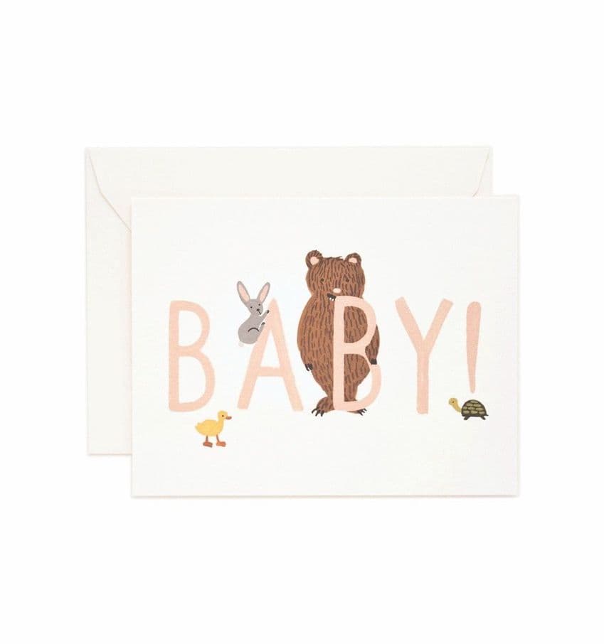 Welcome Little One Card by Rifle Paper Co