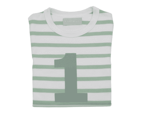 Number 1 Breton T-Shirt - Seafoam