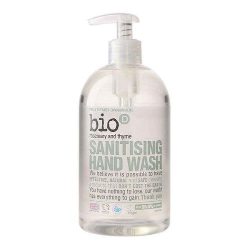 Bio-D Sanitising Handwash Pump Rosemary & Thyme 500ml