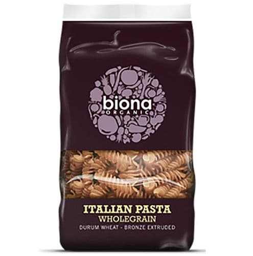 Biona Organic Wholegrain Fusilli Pasta 500g