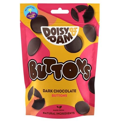 Doisy & Dam Dark Chocolate Buttons 80g