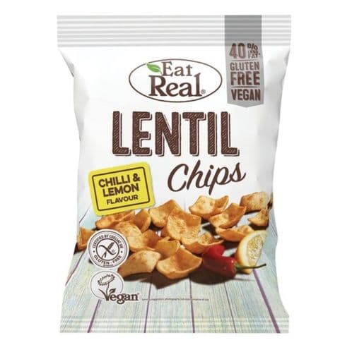 Eat Real Lentil Chips Chilli & Lemon 22g