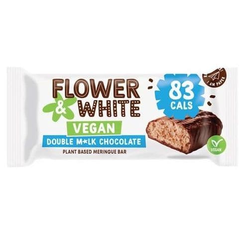 Flower & White Double Mylk Chocolate Meringue Bar 20g