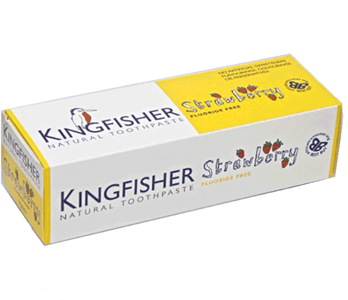 Kingfisher Childrens Strawberry Toothpaste Fluoride Free 75ml