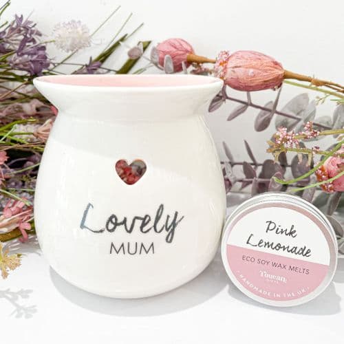 'Lovely Mum' Burner and Wax Melt Gift Set
