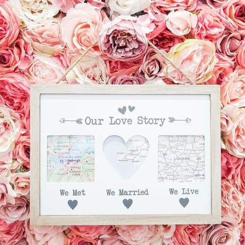 'Our love Story' Hanging Frame