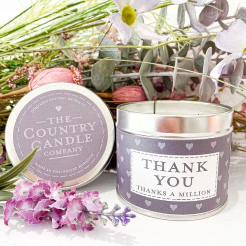 'Thank you' Candle