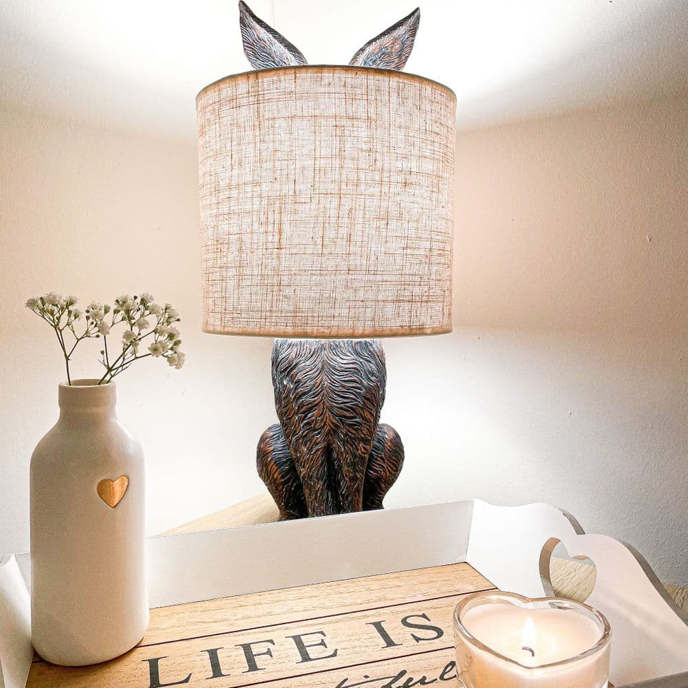 Country Cottage Hare Lamp