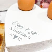 Dippy Eggs & Soldiers Heart Egg Board