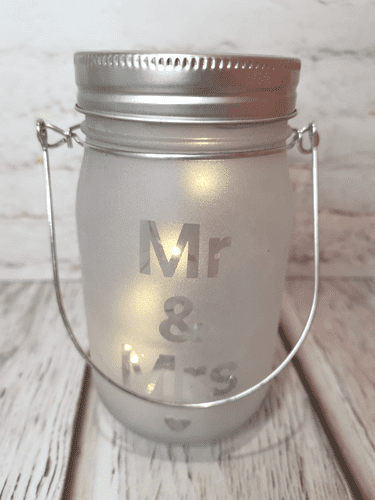 Mr & Mrs LED Jar