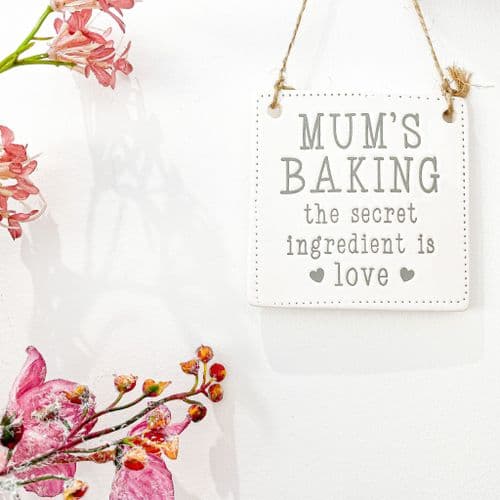 Mum's Baking Ceramic Sign