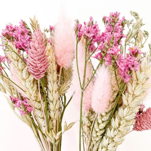 Pink Dried Flower Mini Bouquet