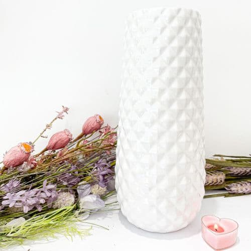 White Lustre Vase