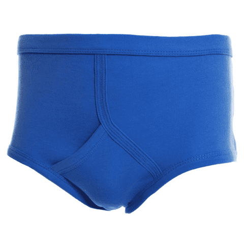 CLASSIC TRADITIONAL BLUE Y-FRONT, INTERLOCK PANTS