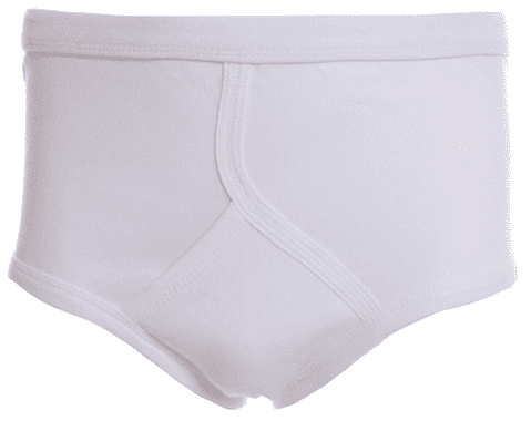 CLASSIC TRADITIONAL WHITE Y-FRONT, INTERLOCK PANTS, BRIEFS, 100% COTTON