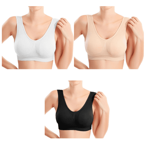 SHAPEWEAR BRA, SEAMLESS, STRETCH COMFORT, PULL ON, NO SEAMS OR LINES, FITTED