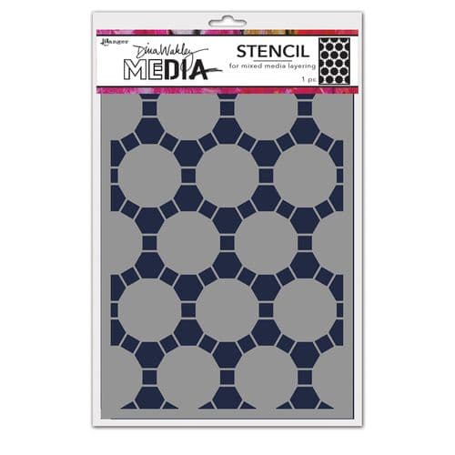 *Dina Wakley Media - Stencil - Connected Dots