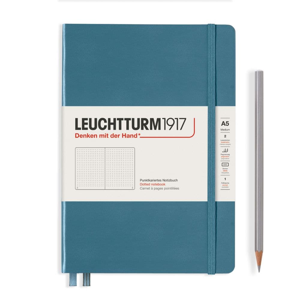 *Leuchtturm 1917 - Rising Colours Notebook (A5) Hardcover - Stone Blue