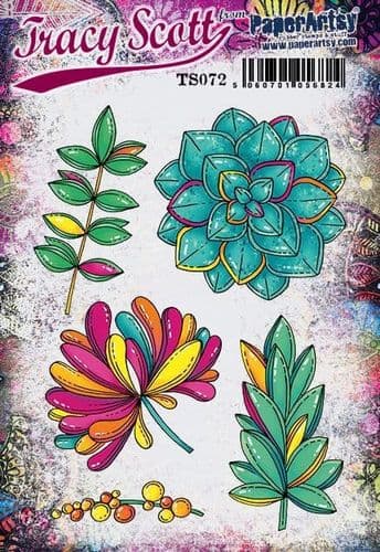 *PaperArtsy - Rubber Stamps - E³ Tracy Scott 72 (A5 set, trimmed, on EZ)