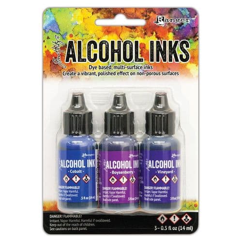*Tim Holtz - Alcohol Inks - Indigo/Violet Spectrum