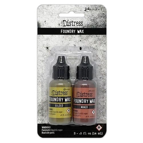 **Tim Holtz - Distress Foundry Waxes - Set #1 Gilded & Mined 