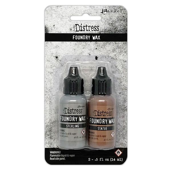 *Tim Holtz - Distress Foundry Waxes - Set #2 Sterling & Statue