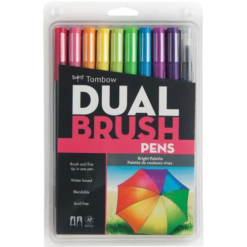 *Tombow - Dual Brush Markers 10pk - Bright