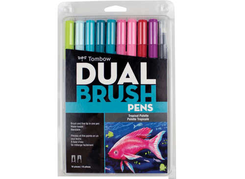 *Tombow - Dual Brush Markers 10pk - Tropical