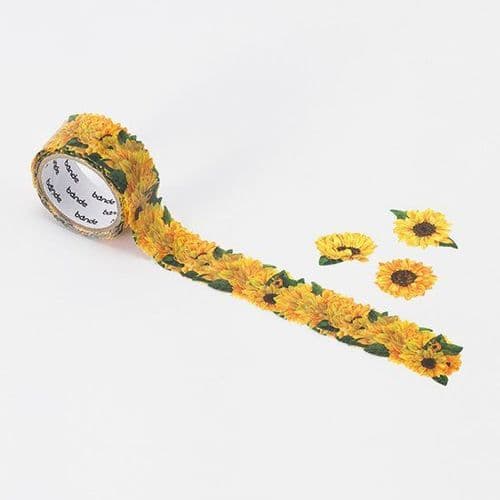 Bande - Masking Roll Washi Stickers - Sunflower Mini