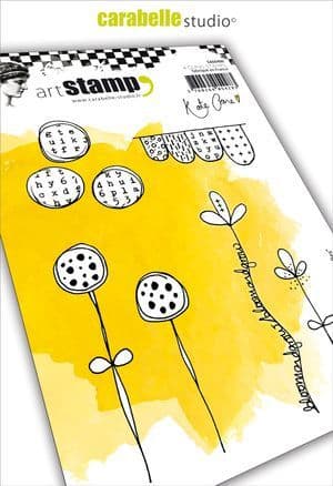 Carabelle Studio - Rubber Stamps - A6 - Journal Doodles by Kate Crane