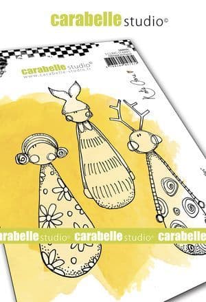 Carabelle Studio - Rubber Stamps - A6 - Little Skittles by Kate Crane