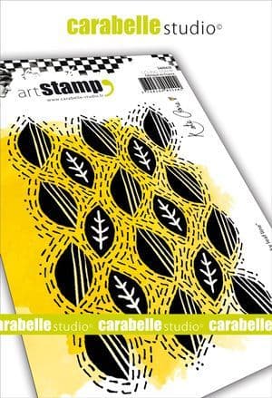 Carabelle Studio - Rubber Stamps - A6 - Wonky leaf line by Kate Crane 