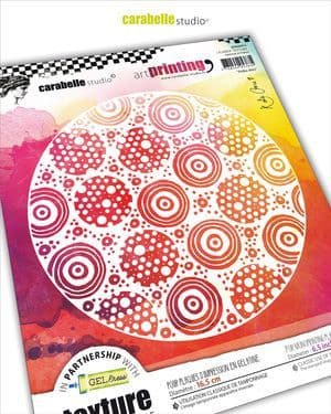Carabelle - Texture Printing Plate 6" Circle - Polka Dots by Kate Crane 