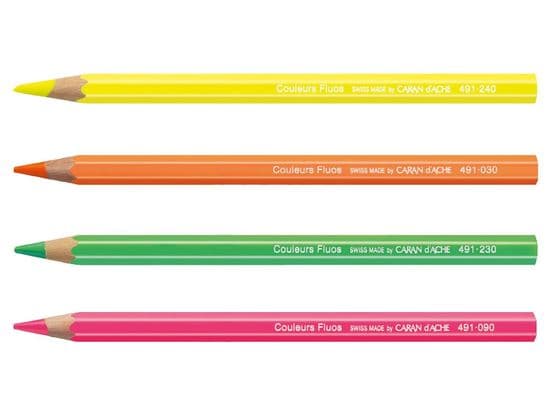 Caren d'Ache - Fluo Line Fluorescent Pencils
