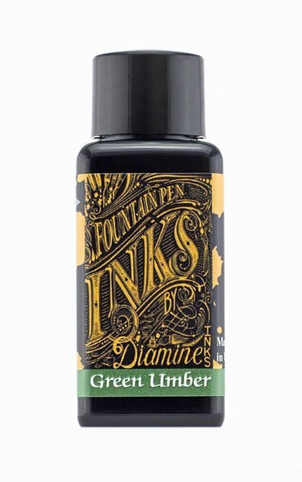 Diamine - Fountain Pen Ink - 30ml - Green Umber