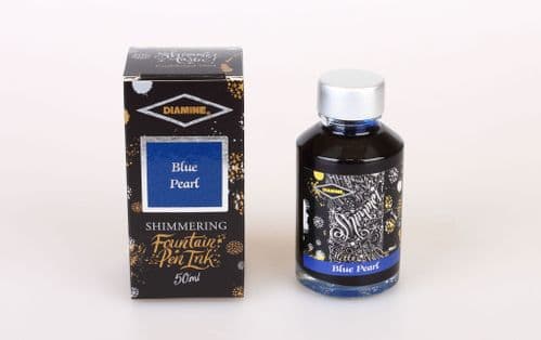 Diamine - Fountain Pen Ink - Shimmer  Ink 50ml - Blue Pearl