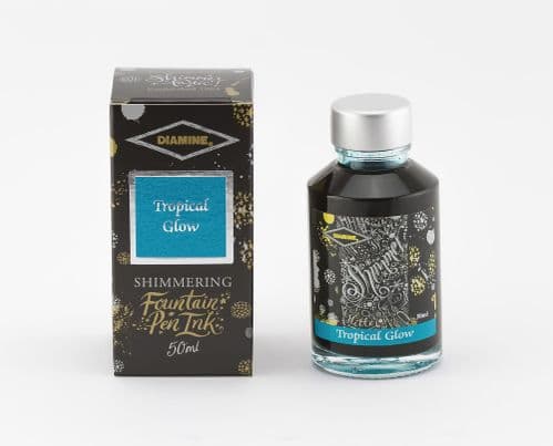 Diamine - Fountain Pen Ink - Shimmer  Ink 50ml - Tropical Glow