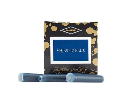 Diamine - Ink Cartridges - 6 Pack - Majestic Blue