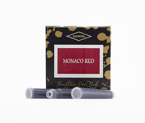 Diamine - Ink Cartridges - 6 Pack - Monoco Red