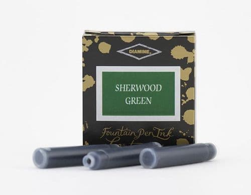 Diamine - Ink Cartridges - 6 Pack - Sherwood Green