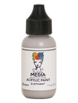 Dina Wakley Media - Acrylic Paints - 1oz Bottle - Elephant