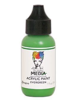 Dina Wakley Media - Acrylic Paints - 1oz Bottle - Evergreen