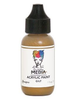 Dina Wakley Media - Acrylic Paints - 1oz Bottle - Gilt