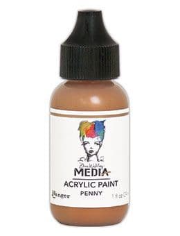 Dina Wakley Media - Acrylic Paints - 1oz Bottle - Penny