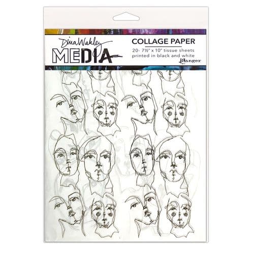 Dina Wakley Media - Collage Paper - Church Doodles 