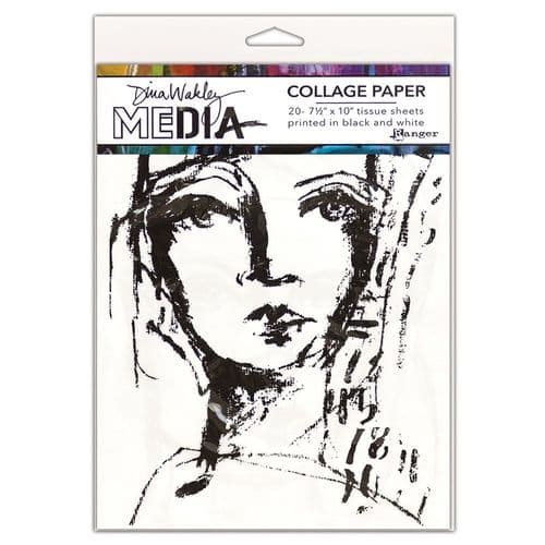 Dina Wakley Media - College Paper - Faces