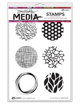 Dina Wakley Media - Rubber Stamp - Circle patterns