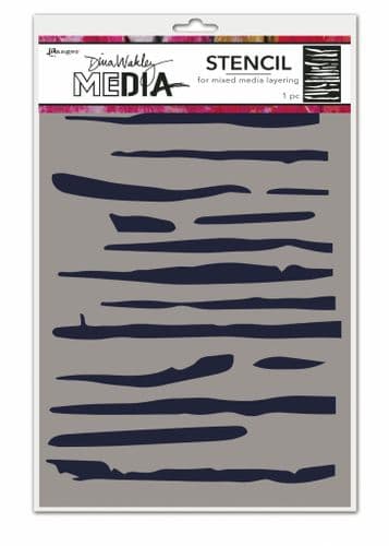 Dina Wakley Media - Stencil - Lines 