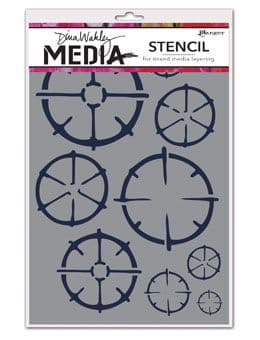 Dina Wakley Media - Stencil - Wheels
