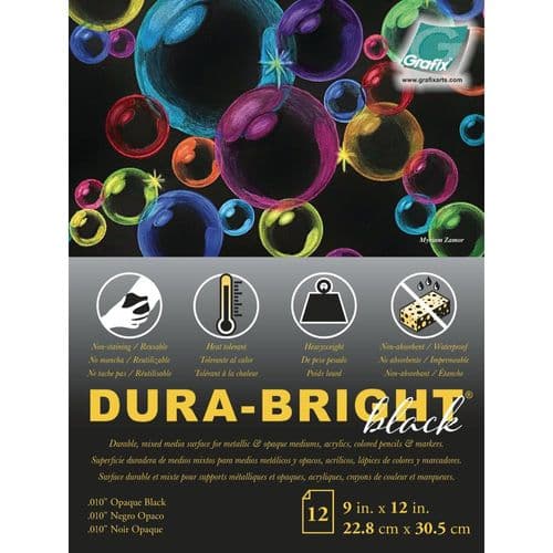 Dura-Bright - Opaque Black Pad .010" Pad 9"X12"